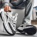 High Quality For Summer New Breathable Men Shoes Trendy Anti Slip Casual Platform Sneakers Кроссовки Сетка Мужские_vogvips.com