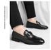 Men's Slip-On Loafers Comfortable Leather Shoes Casual Business Dress Shoes_vogvips.com