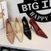 1619-A7 European And American Style Sexy Metal Buckle High Heels Patent Leather Pointed Toe Single Elegant Thin Heel_vogvips.com