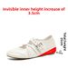 Ballet Flats Retro Cross Strap Low Cut French Red Invisible Height Increasing Casual Shoes Women's ZA2026 Taller Look_vogvips.com