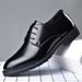 Spring Formal Leather Shoes Men, Business Casual, British Style, Korean Version, Pointed Toe, Suitable For Work,_vogvips.com