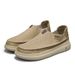 Men’s 2026 New Summer Breathable Hollowed-Out Retro Loafers, Soft-Soled, Wear-Resistant Casual Driving&Work Penny Shoes_vogvips.com