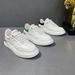 Men's Thick Soled White Toe Layer Cowhide Sports Board Shoes, Versatile And Trendy Men's Shoes_vogvips.com