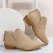 European American Foreign Trade Large Size Suede Thin Leather Women's Thick Heel Martin British Style Short And_vogvips.com