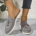 Spring Women's Closed-Toe Mules - Slip-On Loafers With Cushioned Insole, Casual House Slippers & Outdoor Slides_vogvips.com