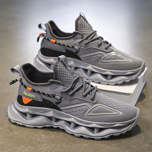 Net surface super lightweight breathable casual sports shoes stretch increase daddy shoes man_vogvips.com