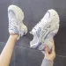 2024 New Chunky Sneakers For Women Fashion Mesh Platform Dad Lace Up Casual Walking Height Increase Tennis Running Shoes_vogvips.com
