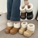 Thick Soled Height Increasing And Plush Snow Boots For Women In Autumn And Winter 2025, New Warm Cotton Shoes That Are Versatile_vogvips.com