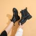 Martin Children's Autumn/Winter New Student Casual Leather Surface Waterproof, Warm, Versatile Short Boots Trendy_vogvips.com