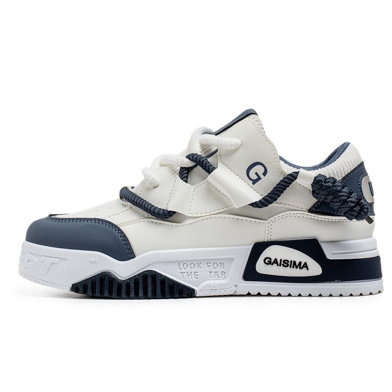 Men's Big Size Casual Sneakers Low Top Breathable Slip On Shoes With Thick Sole For Walking Comfort_vogvips.com