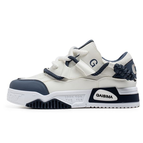 Men's Big Size Casual Sneakers Low Top Breathable Slip On Shoes With Thick Sole For Walking Comfort_vogvips.com