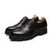 Euro Step 2025 Spring New Thick Sole British Brogue Carved Versatile Men's Pointed Leather Shoes Men_vogvips.com