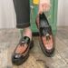 New Fashion Men's Brown Business Casual Loafer Shoes Daily Office Black Buckle Monk Men's Shoes One Foot Cover Banquet Dress Wedding Leather Shoes_vogvips.com