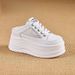 Platform Slippers For Children - 2026 New Summer Style - One-piece High-heeled White Shoes For Casual And Laid-back Wear - Half-toe Dress Shoes_vogvips.com