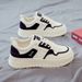 2024 New Women's White Sneakers Versatile Sports Casual Dad Shoes Breathable Soft Sole Spring And Autumn_vogvips.com