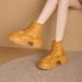 2025 Autumn Patchwork Thick-Soled Genuine Leather Martin For Women Korean Style Lace-Up Casual Shoes Women's_vogvips.com