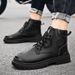 European Warm Series Dou Chuan Autumn New Martin Men's British Style Black Leather Versatile Casual Trendy High-top Boots_vogvips.com