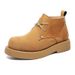 Big Head Derby Shoes Men's Tide Round Head Vintage Martin Boots Tooling Boots High Top Desert Short Boots_vogvips.com