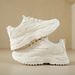 White Women 2024 New Leather Chunky Sneakers Women's Sports Thick Tennis Vulcanized Basket Platform Shoes_vogvips.com