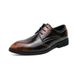 Euro Step Large Size 48 Polished Color Men's Fashion Formal Pointed Toe Brogue Carved Business Leather Shoes For Men_vogvips.com