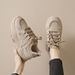 Korean Style Retro Sneakers Women Autumn Winter Thick Sole Height Increasing Casual Running Shoes For Students_vogvips.com