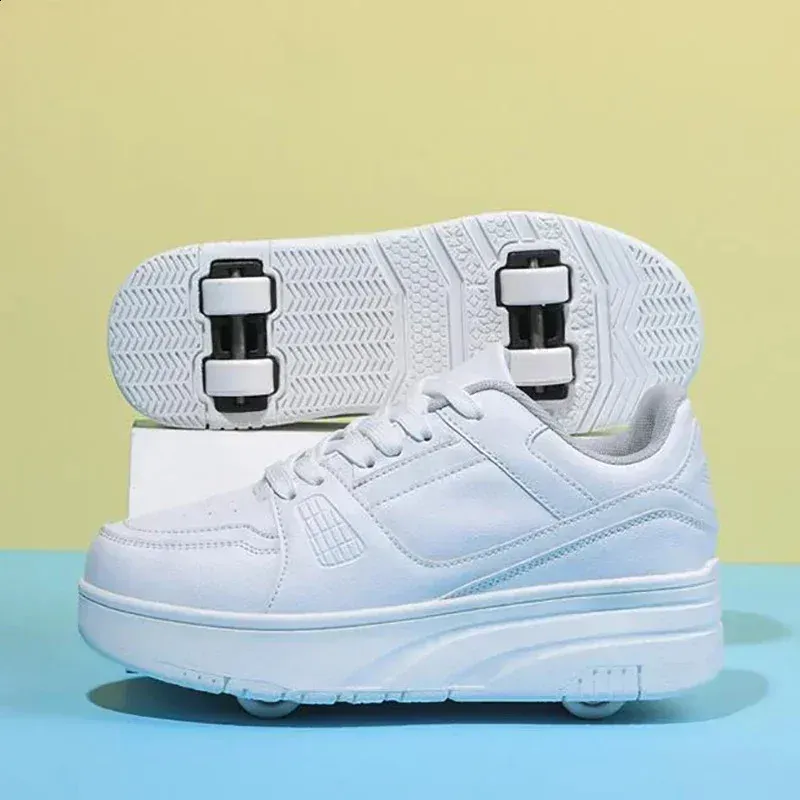 Fashion Roller Skate Shoes Kids Children Casual Sports Toy Gift Games Boys 4 Wheels Sneakers Girls Boots Ultra Light_vogvips.com