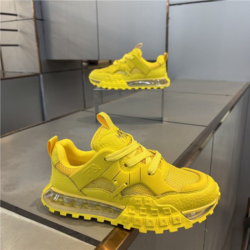2026 New Men's Shoes: Light Luxury Niche Crystal Sole Casual Dad Shoes, Comfortable And Versatile Classic Sneakers,_vogvips.com