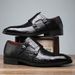 Leather For Men, British Style, New Trend, Versatile Pointed Men's Shoes, One Foot Kick Business Formal Casual Small_vogvips.com