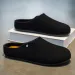 Men's Suede Clogs Slip On Casual Flat Shoes Comfortable Non Slip Slippers Outdoor And Indoor Universal_vogvips.com