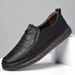 Men's Breathable Soft Sole Loafers - Lightweight Slip-On Casual Shoes For Driving & Business, Comfortable Round Toe Slip-On Shoes For All Seasons_vogvips.com