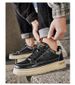 Spring Men's Shoes: Breathable, Trendy And Versatile Black Work Shoes, Lightweight Thick-soled Sports Shoes, Casual Leather Shoes_vogvips.com