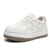 Platform White Shoes Women 2026 New Spring All-in-one Niche Sports Shoes Korean Version Flat Casual Comfortable Plate Shoes_vogvips.com