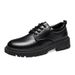 Spring And Summer Work New Business Waterproof Black Leather Chef Shoes Men's Korean Style Versatile Martin Boots_vogvips.com