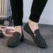 Men’s Shoes Social People's Toe Shoes Men's Spirit Korean Version All Match Lazy Shoes Men's Canvas Shoes Youth Trend Men's Toe Shoes Trendy Shoes_vogvips.com