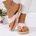 Women's Shoes Summer Flip Flops Women Fashion Flat Bottom Stitching Edge Clip Toe Beach Shoes Fisherman Sandals Women_vogvips.com