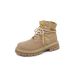 Autumn Winter Martin New Leather Soft Sole Women's Cow Suede Matte Work Boots For Women_vogvips.com