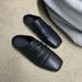 Elegant French-Inspired Square-Toe Mules – Effortless Slip-On Design With Subtle Wrinkles & Low Block Heel – Versatile Black PU Loafers For Women_vogvips.com