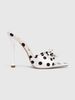 Cross-border Women's High-heeled Sandals Women's Polka Dot Silk Texture Exquisite Bow Gentle High-heeled Slippers Cross-border Women's Shoes_vogvips.com