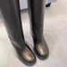Top Quality Brown Black Chunky Knee Fashion Knight Boots High Heels Long Leather Slip On Designer Tall Boots For Womens No Box_vogvips.com