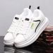 Unisex Classic Chunky Sole Platform Sneakers, Genuine Leather & Mesh Fashion Lace-Up Shoes For Men And Women, Flat & Height Increase Options_vogvips.com