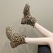 Cross-Border Plus Size Leopard Print Martin 2024 Autumn Winter New European And American Style Mid-Calf Cotton Snow_vogvips.com