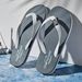Men's Flat Flip Flop Sandals Comfortable & Stretchy Suitable For Home Sleeper, Vacation, Resort And Beach Outdoor Shoes_vogvips.com