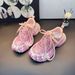 Women's Fashion Sneakers With Rhinestone Straps, Breathable Mesh & Platform Sole For Summer Casual Wear High Value Lace Mesh Women's Shoes_vogvips.com