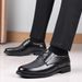 Extra-Large Men's Leather Shoes, Spring Men's Shoes, Business Formal Casual Breathable Shoes, Groom_vogvips.com