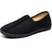 Men's Single Shoes/cotton Fat Feet, Large Canvas, Father's Shoes, Casual Soft Soled Shoes For One Foot Pedaling_vogvips.com