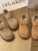 Retro Burken Women's 2025 Spring New Single Shoe Thick-soled, Height-increasing Soft Sole_vogvips.com