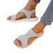New Plus Size Women's Shoes 2025 Autumn Fish Head Casual Sleeve Fashion Sandals With Low Heels_vogvips.com