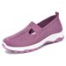 Women's Spring And Summer, New Flyknit Injection Molded Casual Mom Single Shoes, Women's Shoes With Soft Soles That Are_vogvips.com