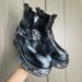 Vintage Martin Boots Gothic Knight Boots Metal Thick-soled Heightening Chelsea Boots Short Boots_vogvips.com