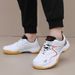 Summer Table Tennis Shoes For Men Large Size 46 White Tennis Sneakers Women Lace-Up Platform Men's Badminton Shoes Tenis Hombres_vogvips.com